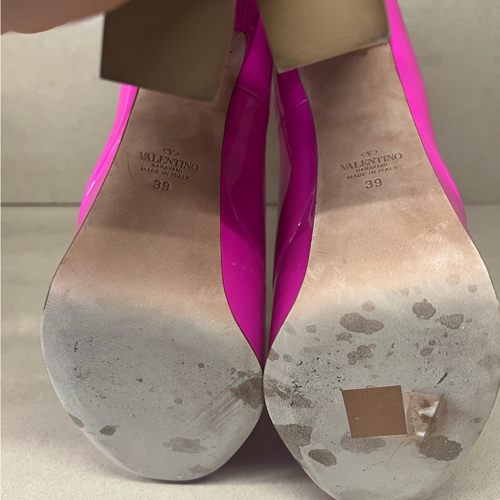 Valentino Garavani Tan-Go Platform Pump Heel Patent Leather | Size 39 | … - Picture 10 of 10